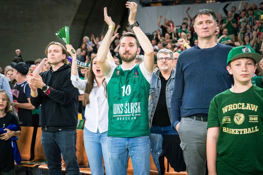 Mecz Śląsk Wrocław - Spójnia Stargard w Hali Stulecia 4 czerwca