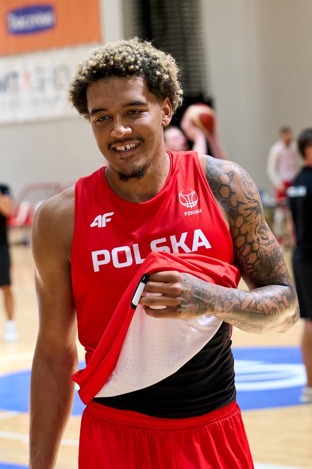 Pierwszy na obozie we Wrocławiu trening kadry z udziałem J. Sochana, 17 czerwca 2024