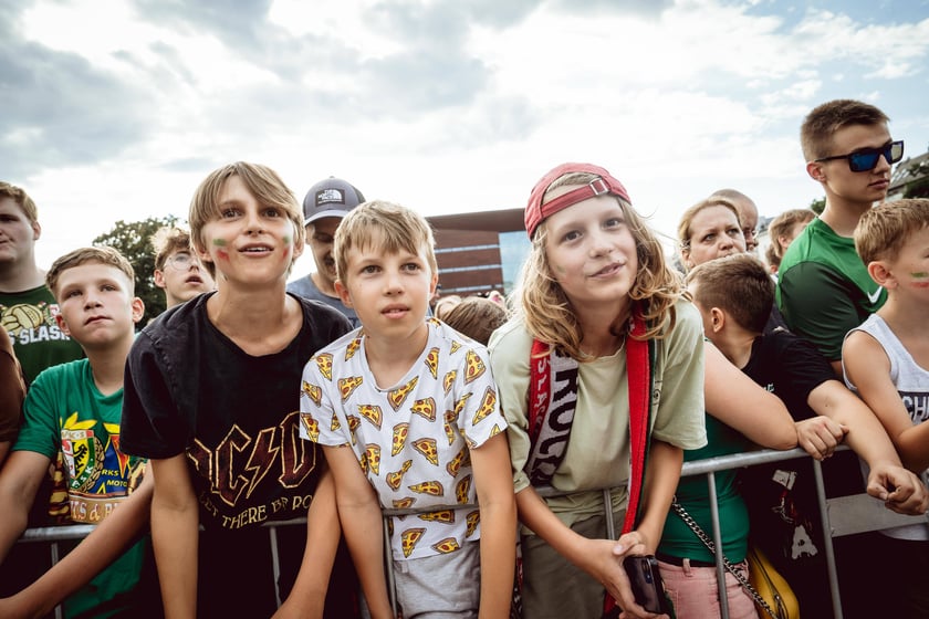 Oficjalna prezentacja pierwszego zespołu Śląska Wrocław. Plac Wolności we Wrocławiu