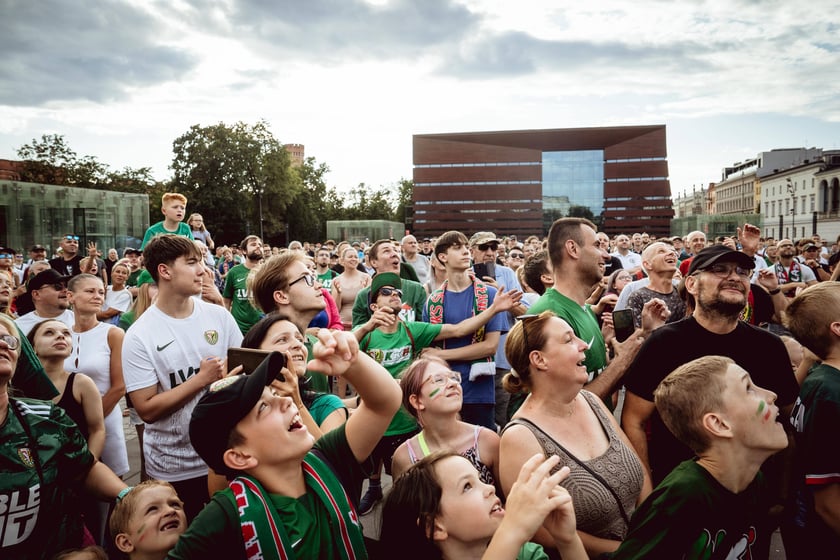 Oficjalna prezentacja pierwszego zespołu Śląska Wrocław. Plac Wolności we Wrocławiu