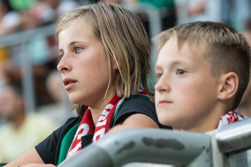 Kibice na meczu Śląska z Rygą / 1 sierpnia 2024 / Tarczyński Arena