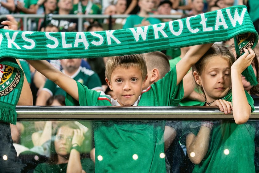 Kibice na meczu Śląska z Rygą / 1 sierpnia 2024 / Tarczyński Arena