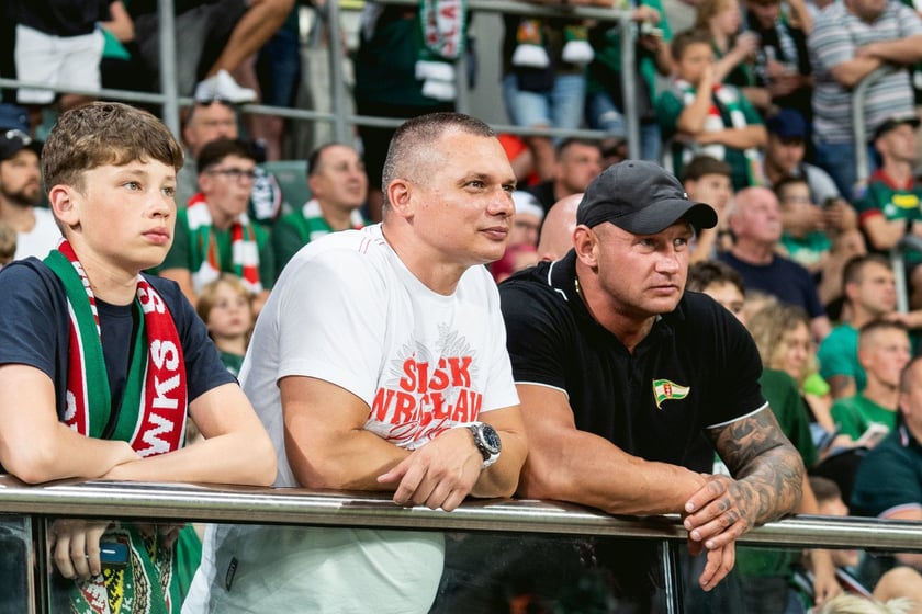 Kibice na meczu Śląska z Rygą / 1 sierpnia 2024 / Tarczyński Arena
