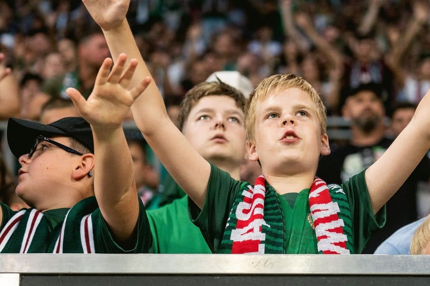 Kibice na meczu Śląska z Rygą / 1 sierpnia 2024 / Tarczyński Arena