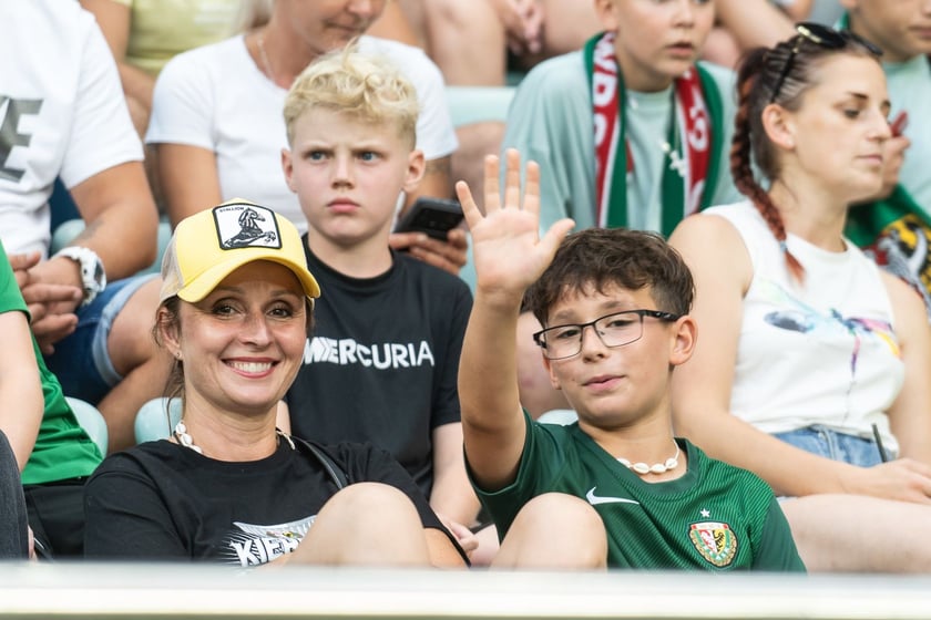 Kibice na meczu Śląska z Rygą / 1 sierpnia 2024 / Tarczyński Arena