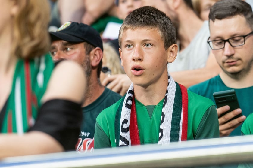 Kibice na meczu Śląska z Rygą / 1 sierpnia 2024 / Tarczyński Arena