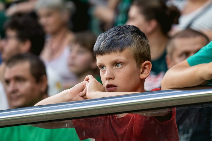 Kibice na meczu Śląska z Rygą / 1 sierpnia 2024 / Tarczyński Arena