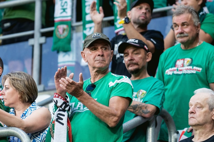 Kibice na meczu Śląska z Rygą / 1 sierpnia 2024 / Tarczyński Arena