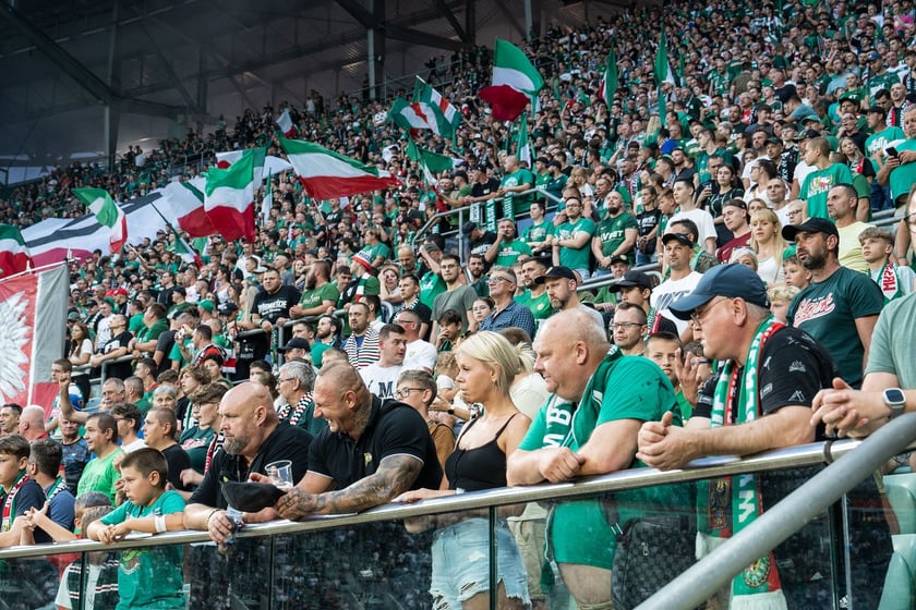 Kibice na meczu Śląska z Rygą / 1 sierpnia 2024 / Tarczyński Arena