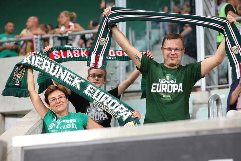 Zdjęcia kibiców z meczu WKS Śląsk Wrocław - FC St. Gallen