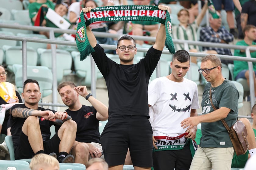 Zdjęcia kibiców z meczu WKS Śląsk Wrocław - FC St. Gallen