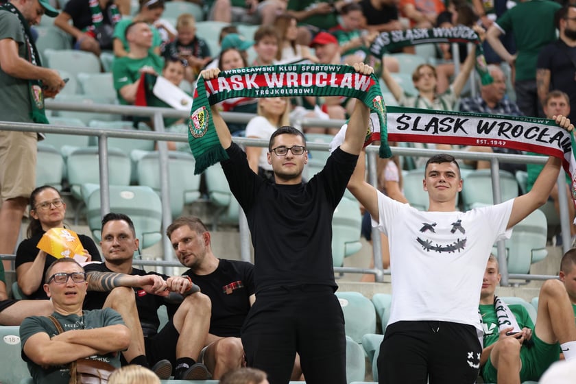 Zdjęcia kibiców z meczu WKS Śląsk Wrocław - FC St. Gallen