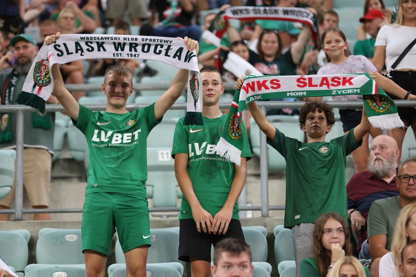 Zdjęcia kibiców z meczu WKS Śląsk Wrocław - FC St. Gallen