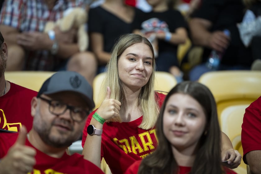 Kibice podczas meczu Betard Sparta Wrocław - GKM Grudziądz na Stadionie Olimpijskim