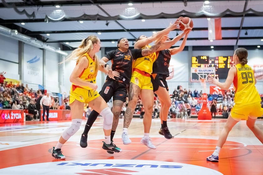 Mecz Ślęza Wrocław - KGHM BC Polkowice, 21.12.2024