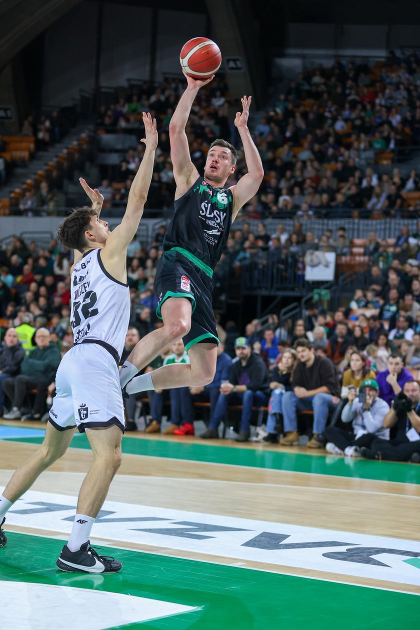 Meczu koszykówki w Hali Stulecia: Śląsk Wrocław - Legia Warszawa