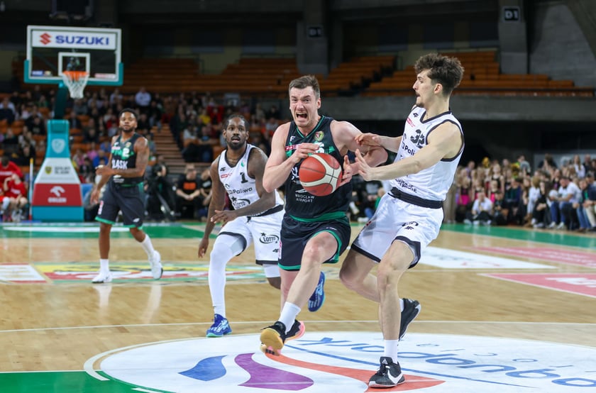 Meczu koszykówki w Hali Stulecia: Śląsk Wrocław - Legia Warszawa