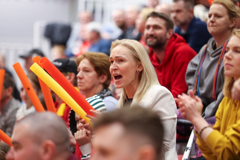 Mecz koszykówki kobiet Śleza Wroclaw vs. Gorzów Wielkopolski stoczony 26.03.2025 we Wrocławiu