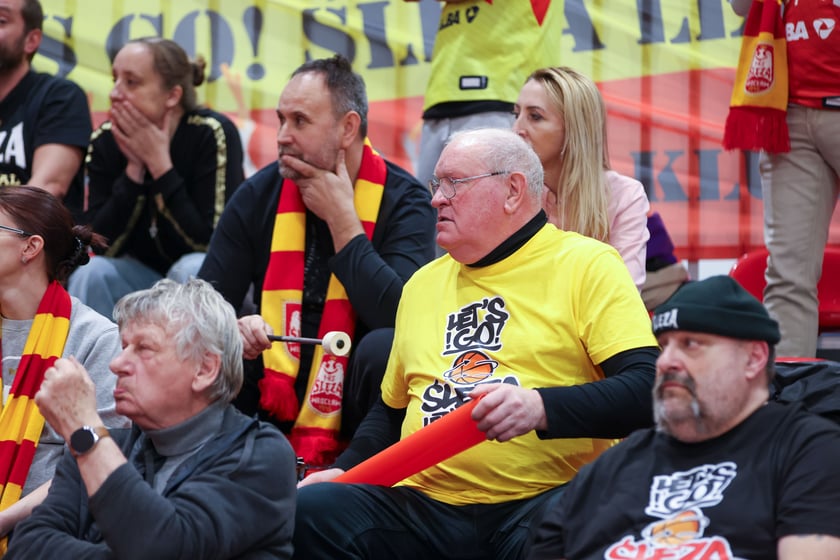 Mecz koszykówki kobiet Śleza Wroclaw vs. Gorzów Wielkopolski stoczony 26.03.2025 we Wrocławiu