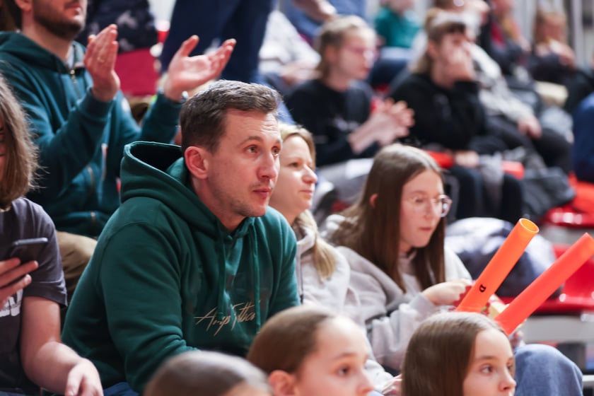 Mecz koszykówki kobiet Śleza Wroclaw vs. Gorzów Wielkopolski stoczony 26.03.2025 we Wrocławiu