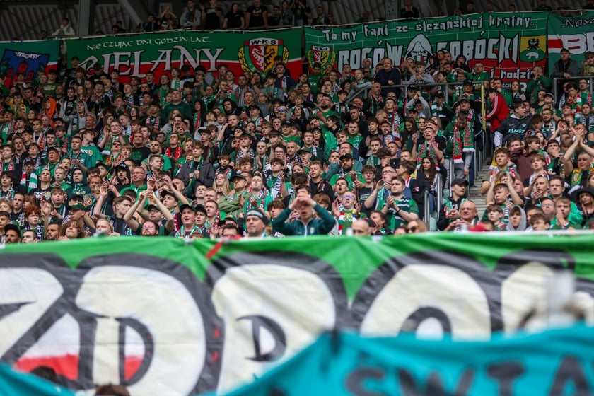 Na zdjęciach mecz Śląska Wrocław z GKS Katowice na Tarczyński Arenie w sobotę 19 kwietnia