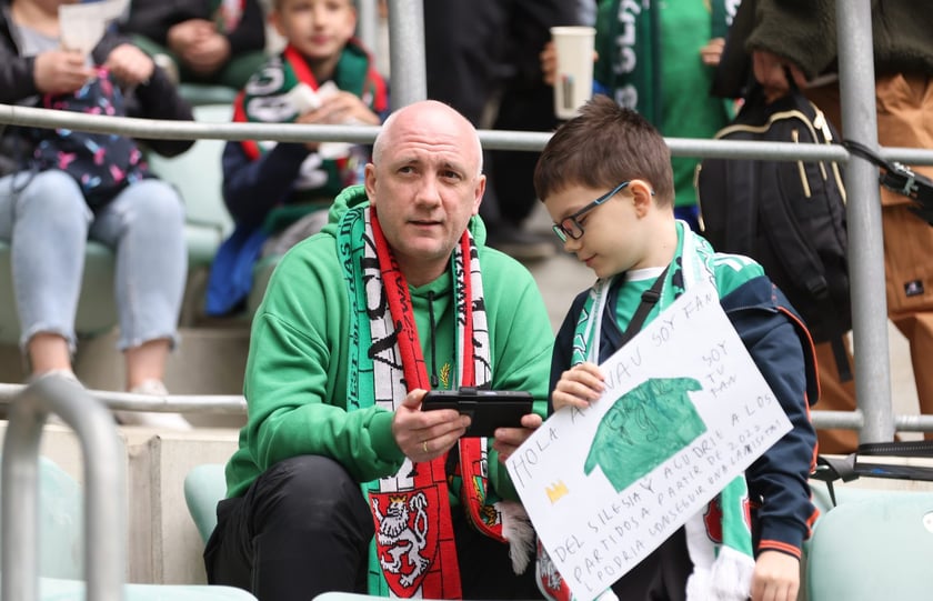 Na zdjęciach mecz Śląska Wrocław z GKS Katowice na Tarczyński Arenie w sobotę 19 kwietnia