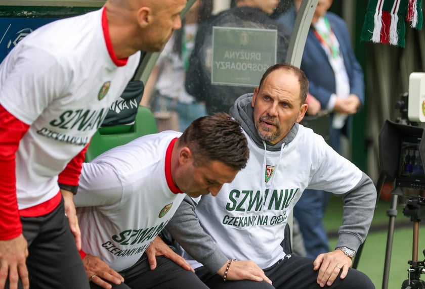 Na zdjęciach mecz Śląska Wrocław z GKS Katowice na Tarczyński Arenie w sobotę 19 kwietnia