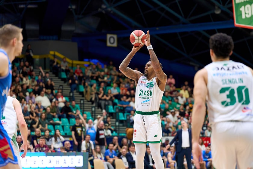 Śląsk pokonał Polski Cukier na początek długiego weekendu w Orlen Basket Lidze - zdjęcia