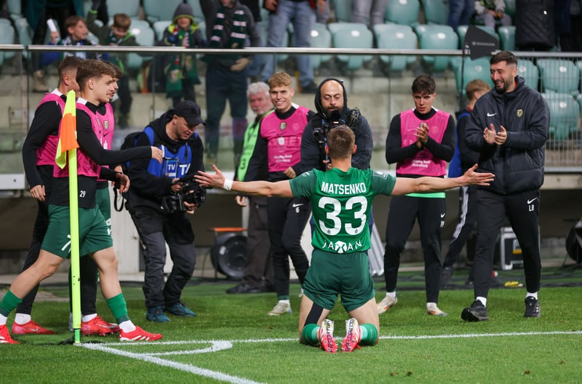 Kibice na meczu Śląska z Jagiellonią