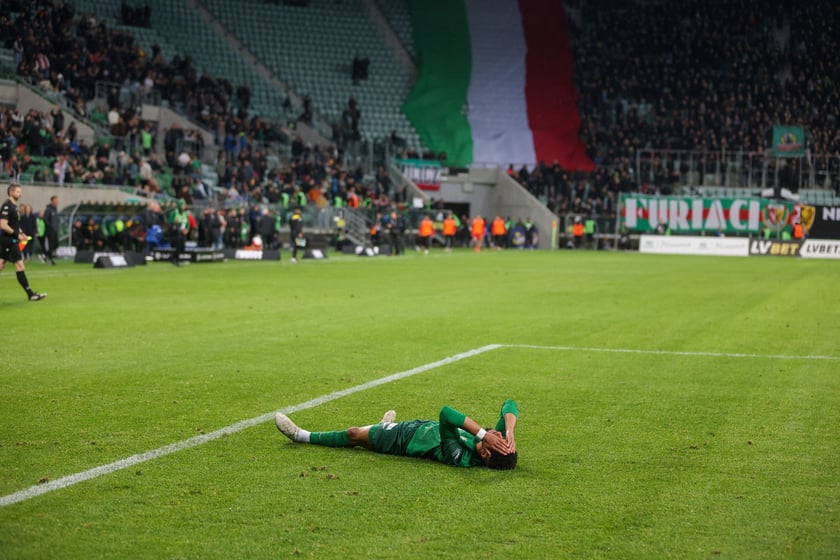 Kibice na meczu Śląska z Jagiellonią