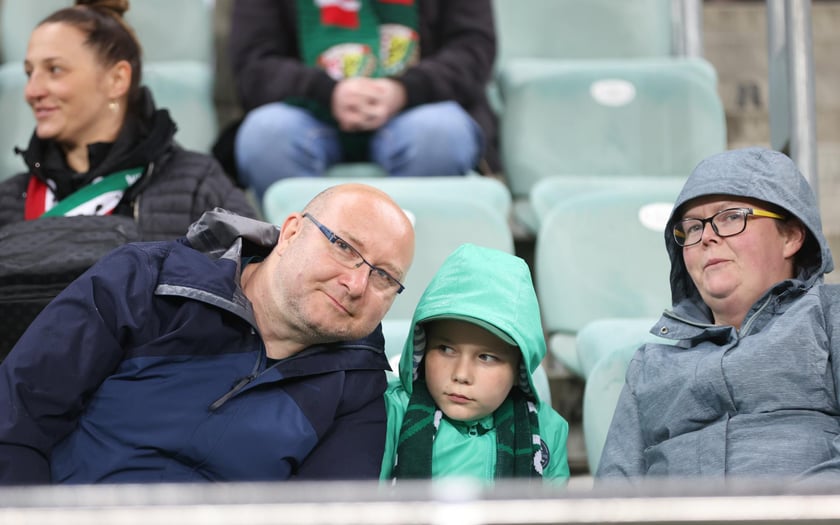 Kibice na meczu Śląska z Jagiellonią