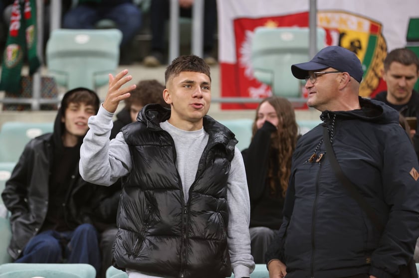 Kibice na meczu Śląska z Jagiellonią