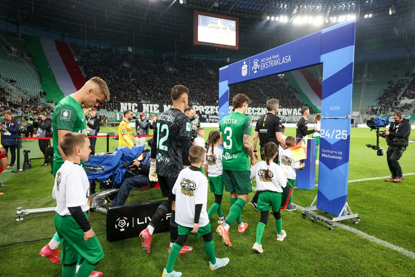 Kibice na meczu Śląska z Jagiellonią