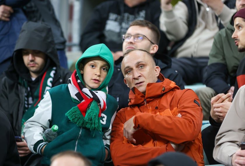 Kibice na meczu Śląska z Jagiellonią