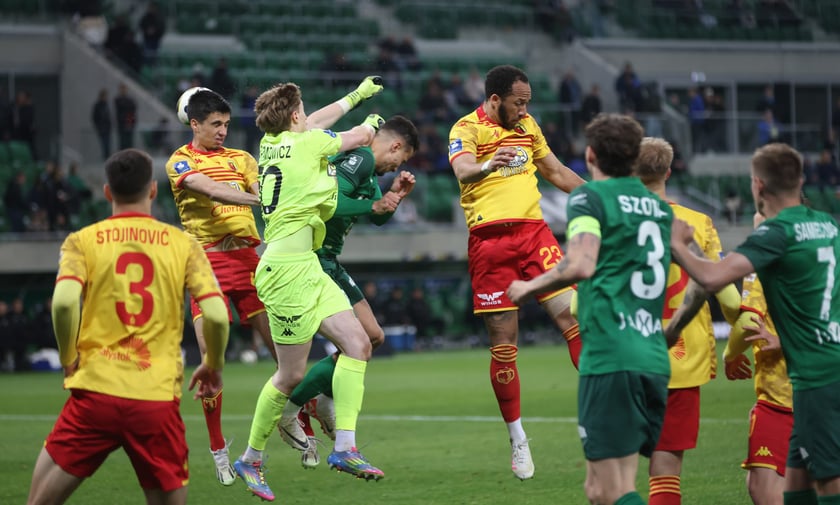 Kibice na meczu Śląska z Jagiellonią