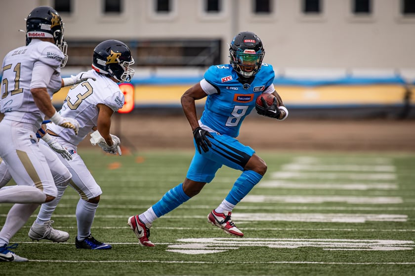 Panthers Wrocław pokonali Fehervar Enthroners 55:12 podczas pierwszego spotkania European League of Football 2025