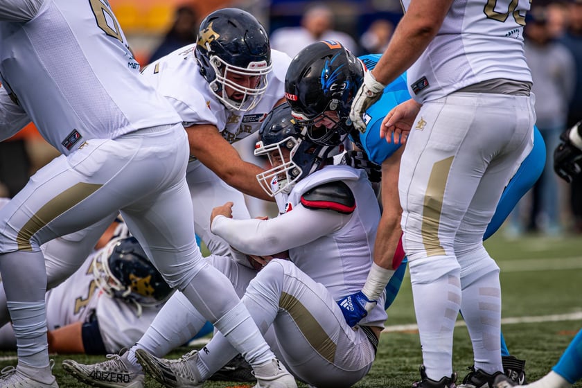 Panthers Wrocław pokonali Fehervar Enthroners 55:12 podczas pierwszego spotkania European League of Football 2025