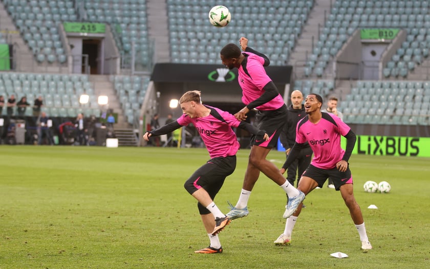 Trening Chelsea na stadionie we Wrocławiu. 27.05.2025