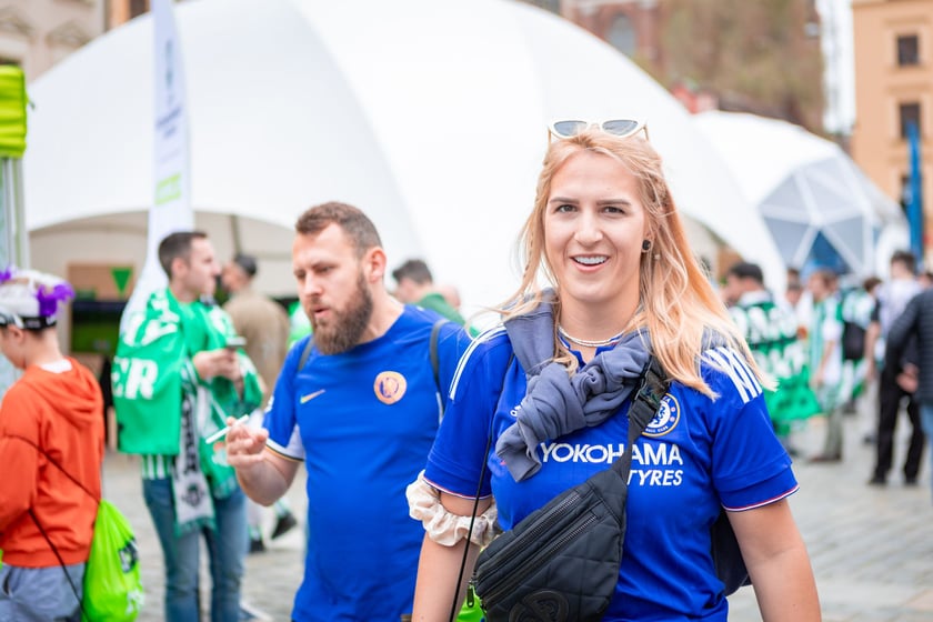 Pokazowy mecz w strefie Fan Festival w rynku, 28 maja 2025