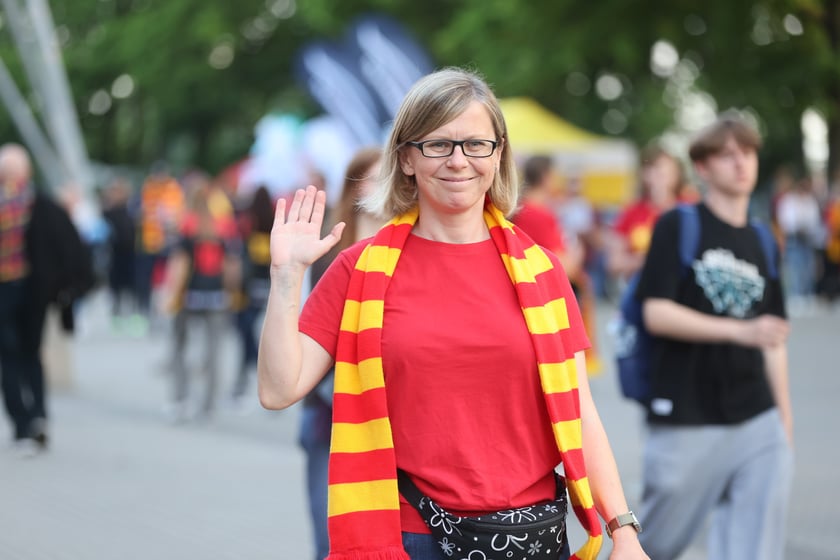 Kibice przed Stadionem Olimpijskim przed meczem Betard Sparta Wrocław - Włókniarz Częstochowa - 30 maja 2025 r.