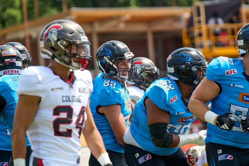 Kibice na meczu Panthers Wrocław z Centurions Cologne