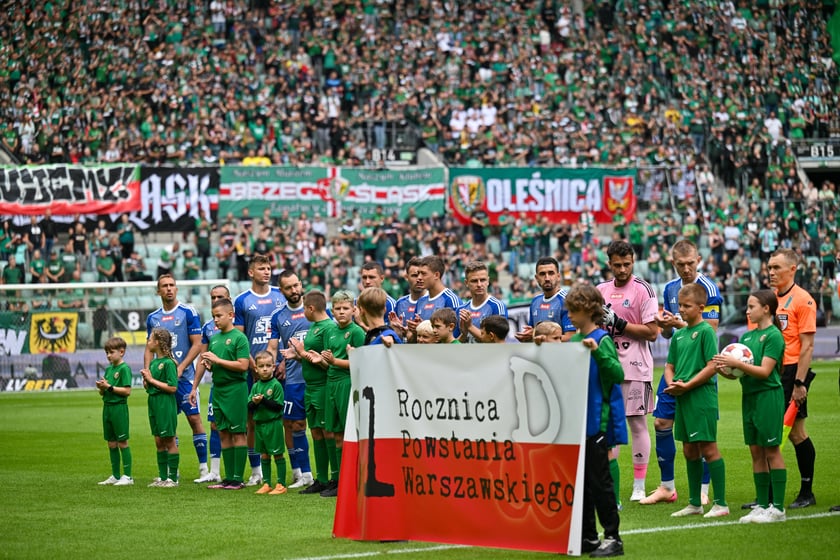 Mecz Śląsk Wrocław - Ruch Chorz&oacute;w 3 sierpnia na Tarczyński Arenie. Zdjęcia kibic&oacute;w
