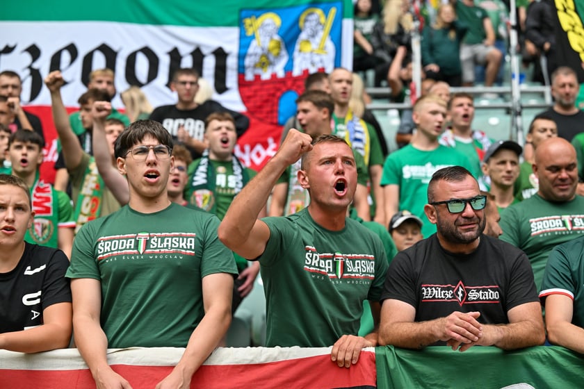 Mecz Śląsk Wrocław - Ruch Chorz&oacute;w 3 sierpnia na Tarczyński Arenie. Zdjęcia kibic&oacute;w
