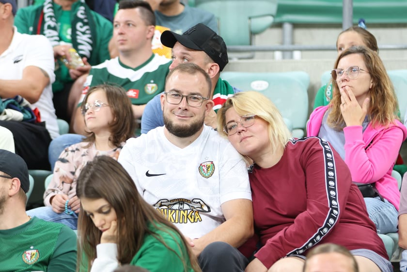 Kibice na Tarczyński Arena na meczu Śląska Wrocław z Miedzią Legnica
