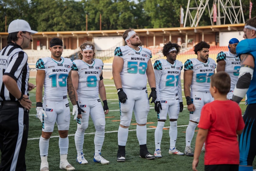 Mecz Panthers Wrocław - Munich Ravens na Stadionie Olimpijskim. Zdjęcia z meczu oraz kibiców, 16 sierpnia 2025 r.