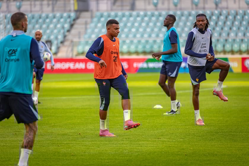 4 września 2025 r. konferencje prasowe i treningi piłkarzy Francji na Tarczyński Arenie we Wrocławiu