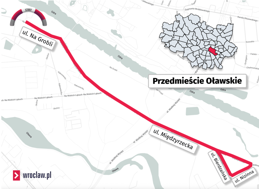 Powiększ obraz: <p>33. Bieg Solidarności, 13.09.2025. Trasa biegu głównego.</p>