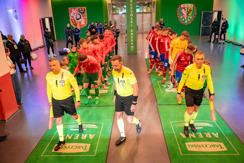 Powiększ obraz: Mecz Śląska Wrocław z Rakowem Częstochowa w STS Pucharze Polski.