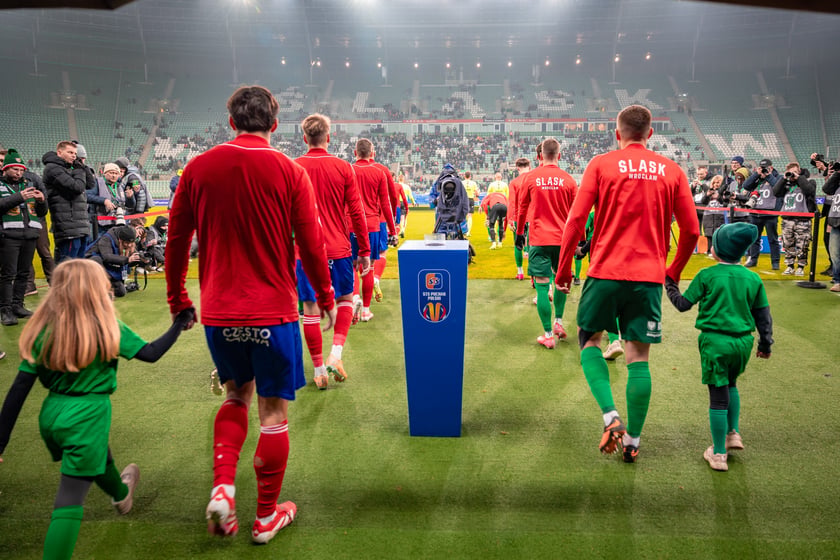 Powiększ obraz: Mecz Śląska Wrocław z Rakowem Częstochowa w STS Pucharze Polski.