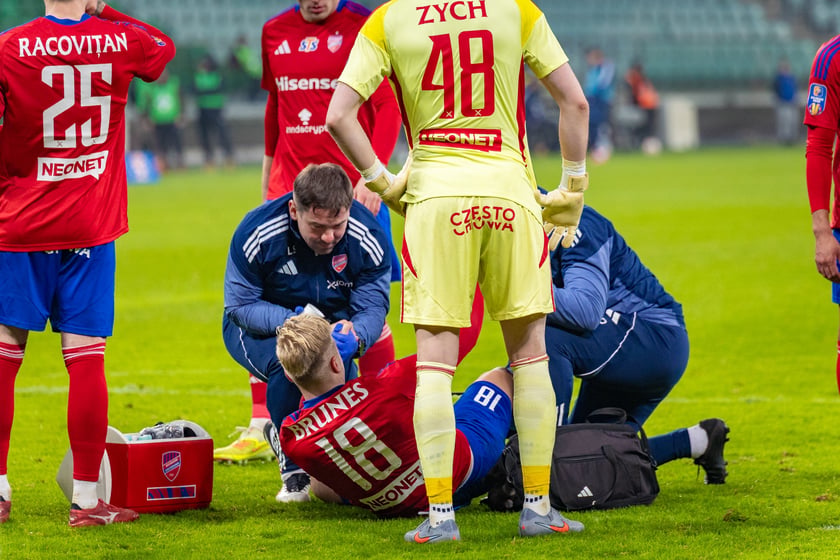 Powiększ obraz: Mecz Śląska Wrocław z Rakowem Częstochowa w STS Pucharze Polski.